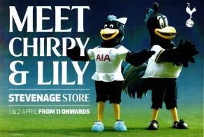 The Spurs Shop Welcomes, Chirpy & Lilly!, Stevenage