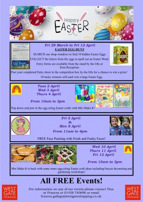Easter Holiday Events, Stevenage