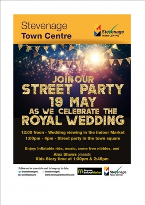 Town Centre Royal Wedding Party, Stevenage